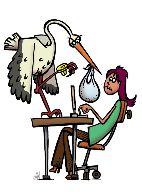 waa - maternity leave illustration