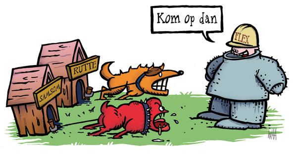 waa illustratie flexwerk voor fnvB Magazine, 2012