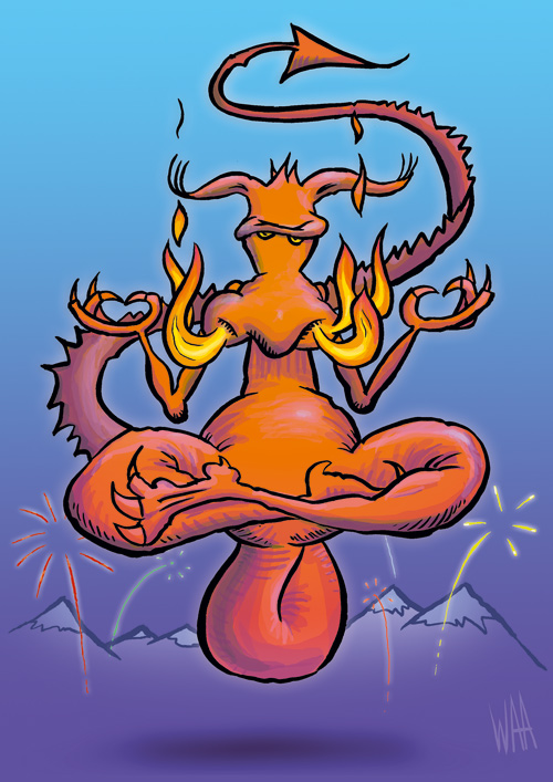 Dragon postcard
